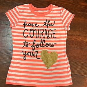 Pink and white striped shirt